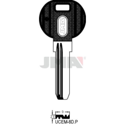 Chei Alpaca Speciale Plastic Negru UCEM-8D.P